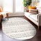 World Rug Gallery Geometric Boho Area Rug 5 ft x 7 ft Oval Gray MON843GRAY5OV - alternate 4