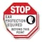 Signmission Stop Ear Protection Required Beyond, 4 inch X 4 inch, Vinyl Decal, 2PK OC-D-2PACK-4-178 - alternate 1