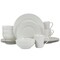 Elama Jasmine 16 Piece Porcelain Dinnerware Set in White EL-JASMINE - alternate 1