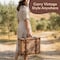 Vintiquewise Old World Map Leather Vintage Style Suitcase with Straps, PK 2 QI003048.2 - alternate 6