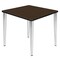 Regency Square Kahlo Breakroom Table, 30 in W, 30 in L, Neo Walnut TPL3030NWCM - alternate 1