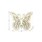 Homeroots 23" X 19" X 4" Light Yellow Rustic Butterfly Wooden Wall Decor 274492 - alternate 5