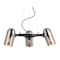 Jonathan Y Loki 22" 3-Light Adjustable Metal LED Chandelier, Brushed Nickel/Black JYL6128A - alternate 1