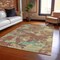 Homeroots 8' X 10' Copper And Orange Abstract Washable Indoor Outdoor Area Rug 609591 - alternate 9