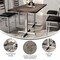 Flash Furniture Bennett 30 in x 60 in Solid Wood Indoor Tabletop in Dark Brown with 22 in x 22 in Dining Height GSF-REC3060-DKBRN-T2222S-GG - alternate 9