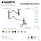Kingston Brass Wall Mount Pot Filler Faucet with Knurled Handle, Oil Rubbed Bronze KS2105RKZ - alternate 6
