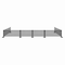 Factory 2U Commercial Patio Black Aluminum Bar Restaurant Fence Kit, 41ft L, 34in H, Flexible Layout, Powdercoat w/ UV Topcoat 805675 - alternate 1