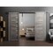 Sartodoors Sturdy Double Barn Door with Frosted Glass Grey 36x96 (2* 18x96) Solid Core Modern Interior QUADRO4088DB-S-NEB-3696 - alternate 1