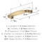 Amerock Franklin 3-3/4 inch (96mm) Center-to-Center Champagne Bronze Cabinet Pull, 25PK 25VMP37051CZ - alternate 4