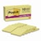 Post-It Super Sticky Pads in Canary Yellow, 3 x 3, 90 Sheets/Pad, 10PK 654-10SSCY - alternate 1