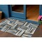 Homeroots 3' X 5' Navy Blue Brown And Beige Geometric Washable Indoor Outdoor Area Rug 598280 - alternate 1