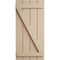 Ekena Millwork Rustic Four Board Joined Board-n-Batten Rough Sawn Faux Wood Shutters w/Z-Board, 22W x 36H, PR SHUBJZ22X36RSPR - alternate 19