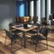 Regency Square Kee Breakroom Table W/ 4 Zeng Stack Chairs, 42 in W, 42 in L, Noble Oak TB4242NOBPBK44BK - alternate 7