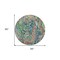 Homeroots 8' Orange And Teal Blue Round Abstract Washable Indoor Outdoor Area Rug 588458 - alternate 8