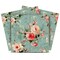Homeroots 4" x 4" Red And Green Vinyl Arabesque Peel And Stick Removable Tiles 571312 - alternate 1