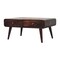 Homeroots 20" Brown Solid Wood Round Two Drawer Nightstand 651890 - alternate 9