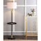 Jonathan Y Evans 61" Metal LED End Table Floor Lamp, Black/Brass JYL3002A - alternate 11