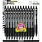 Zebra Pen Z-Grip Ballpoint Pen, Retractable, Medium 1 mm, Black Ink, Clear/Black Barrel, PK24 12221 - alternate 1