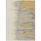Homeroots 5' X 8' Gold Gray And Beige Abstract Washable Indoor Outdoor Area Rug 601207 - alternate 9