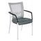 Office Star Products 8810W ProGrid Mesh Back Visitors Chair, White /Grey 8810W-2M - alternate 1