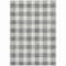 Homeroots 5' X 8' Gray And Charcoal Plaid Washable Indoor Outdoor Area Rug 595398 - alternate 9