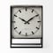 Homeroots 18" Gray Polyresin Table Clock 376224 - alternate 1
