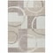 Homeroots 3' X 5' Ivory And Beige Geometric Washable Indoor Outdoor Area Rug 612581 - alternate 9