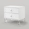 Homeroots 24" White and Clear Wood and Acrylic End Table With Two Drawers 544103 - alternate 9