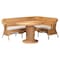 Bali & Pari Rashtin Bohemian Light Honey Rattan 3-Piece Dining Nook Set 258-14182-14183-14154-ZORO - alternate 1