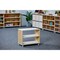 Beleduc By Playwell Torino 27.6inx14in 2-Layer Shelf - Double-Sided, White/Oak HPL, 22.9inH, Ages 3+ 846017 - alternate 7