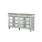 Homeroots 20" Gray Solid Wood Six Drawer Double Dresser 347079 - alternate 7