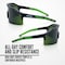 Jackson Safety Maxview+, Welding Safety Glasses, Anti-Fog & Anti-Scratch, Shade 5 IR Lens, Black/Green Frame 60001 - alternate 9