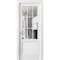 Sartodoors Solid Interior French, Felicia 3599 White Silk with Clear Glass, Single Regular Panel Frame Trims FELICIA3599ID-WS-2896 - alternate 1
