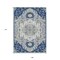 Homeroots 9' X 12' Navy Blue Ivory And Gray Oriental Washable Indoor Outdoor Area Rug 596642 - alternate 9