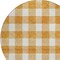 Homeroots 8' Orange And Beige Round Plaid Washable Indoor Outdoor Area Rug 595417 - alternate 8
