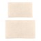 Lavish Home Bathroom Rugs 2-Piece Cotton Bath Mat Set Reversible Rugs for Shower, Tub, Toilet, or Vanity HT-BATH3-IVY - alternate 9
