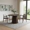 Homeroots 46" Brown Wood Pedestal Base Round Top Dining Table 720961 - alternate 5