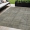 Homeroots 5' X 8' Taupe Brown And Beige Patchwork Washable Indoor Outdoor Area Rug 581624 - alternate 8