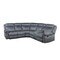 Homeroots Gray Velvet Reclining L Shaped Six Piece Corner Sectional With Console 524229 - alternate 1