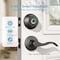 Wrightmaster 3 in 1 Corded Zinc Smart Lock Deadbolt, Keyless Entry Door Lock with Fingerprint Digital, APP Contr ZR-DF01T-BK - alternate 9