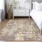 Homeroots 3' X 5' Lavender Gold And Beige Abstract Washable Indoor Outdoor Area Rug 597980 - alternate 8