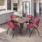 Regency Square Kahlo Breakroom Table W/ 4 M Stack Chairs, 48 in W, 48 in L, Noble Oak TPL4848NOBK47BY - alternate 7
