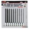 Performance Tool 10 pc. 3/8 in. Dr. Tamper Resistant Star Bit Socket Set, 6-in Shanks, Tray W38752 - alternate 4