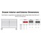Tekton Rolling Tool Cabinet, 7 Drawer, Black, Steel, 60 in W x 27 in D x 41-1/2 in H OCL63100LWT - alternate 14