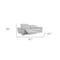 Homeroots 87in Gray And Silver Power Reclining Loveseat 489285 - alternate 4