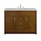 James Martin Vanities Bellshire 48" Single Vanity, Honey Oak w/ 3 CM Eternal Jasmine Pearl Silestone Top 660-V48-HNO-3EJP - alternate 1