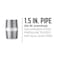Ace Trading - Nipple 3/4 in. MIP each X 3/4 in. D MIP Galvanized Steel 1-1/2 in. L Nipple 301UP34X112 - alternate 9