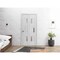 Vdomdoors Sliding Closet Bi-fold Doors White Solid Core Modern Interior SETE6933BF-NOR-64 x 84 (2* 32x84) - alternate 5