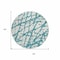 Homeroots 8' Teal Blue And Ivory Round Abstract Washable Indoor Outdoor Area Rug 614391 - alternate 8