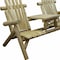 Homeroots 66" Natural Solid Wood Adirondack Chair 370277 - alternate 4
